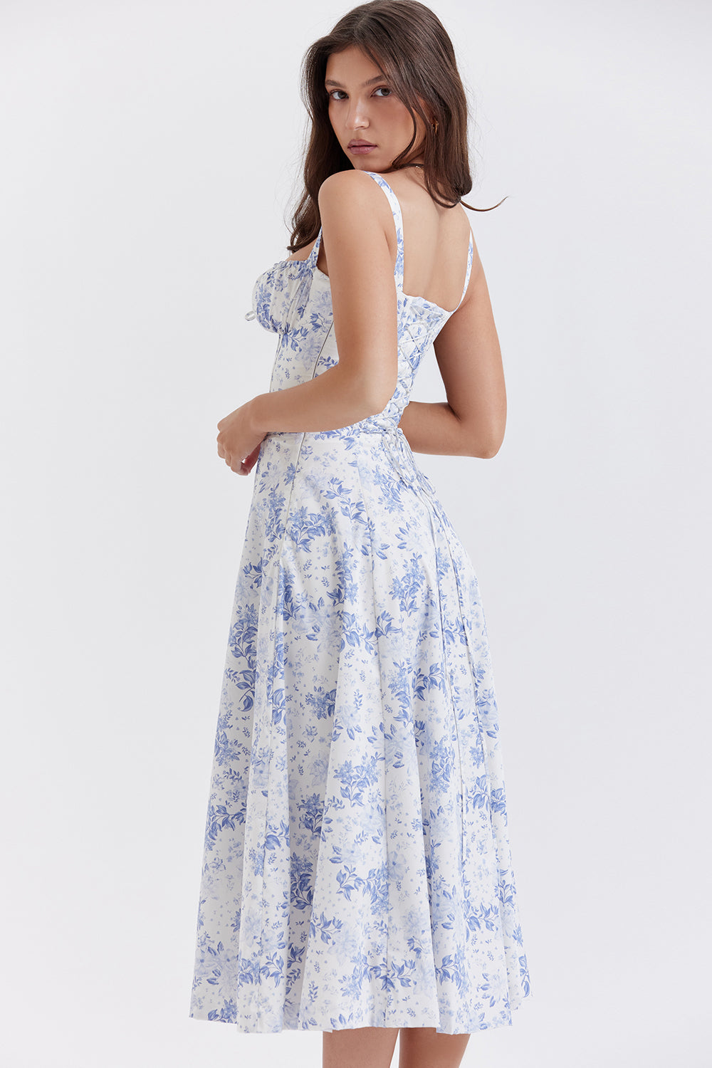 Vestido Linda | Vestido Midi Modelador com Corset